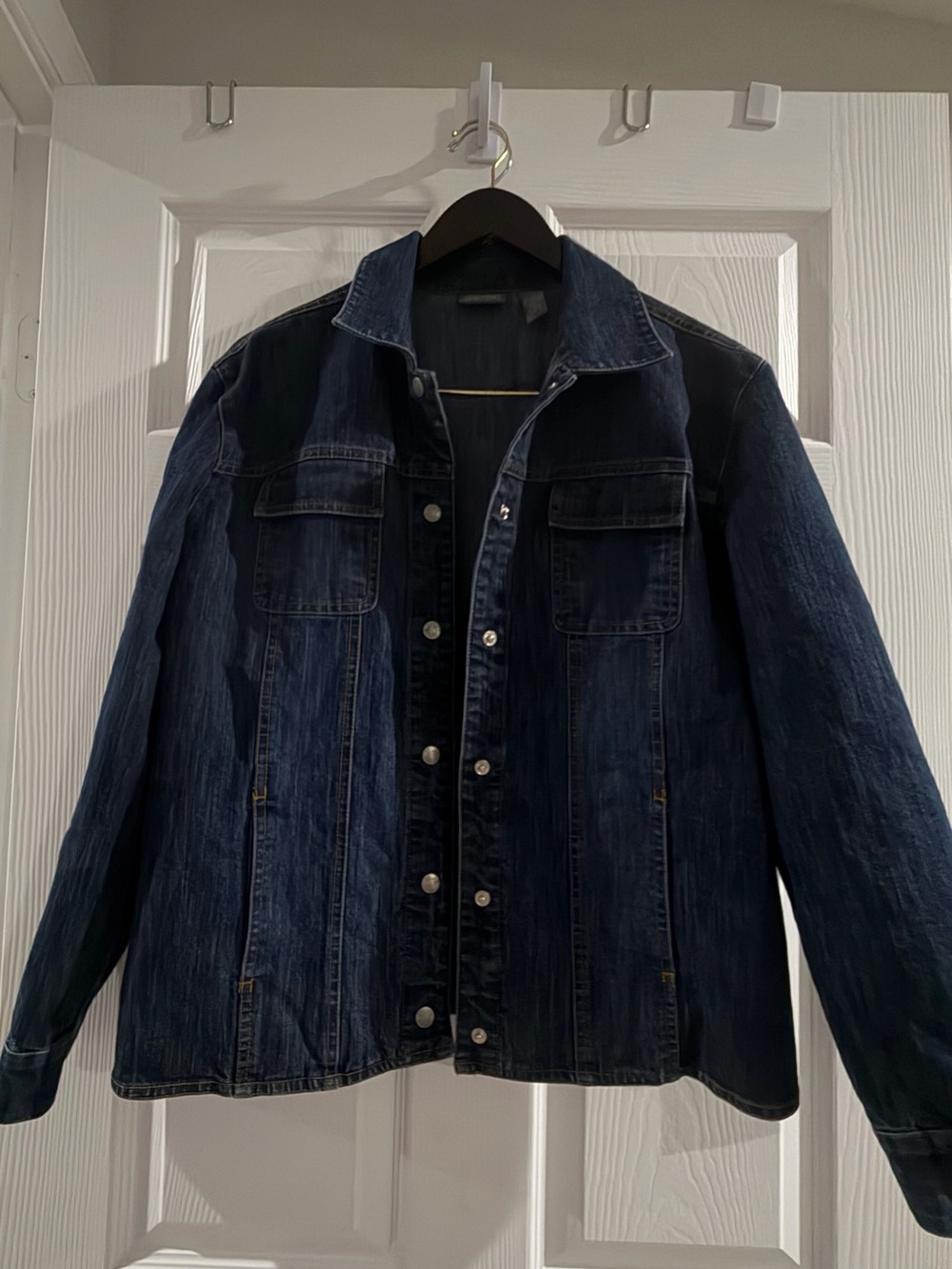 Chico's Dark Blue Denim Jacket
